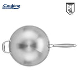 Heinner Tigaie Tigaie Wok Heinner HR-MRK-28W | Inox, 30cm, 4.5L, Capac Sticla