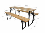 Heinner Set masa pliabila Set Masa Heinner DMBL001 | 2 Banci, Lemn, Pliabil