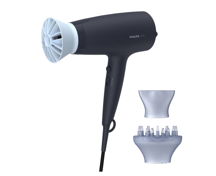Philips Uscator de par Uscator de par Philips Seria 3000 BHD360/20 | 2100W, 6 viteze, 6 trepte temperatura, Negru