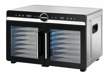 Heinner Deshidrator Deshidrator Heinner DualDry Elite HFD-KDDB1400BKSS | 1400W, 14 Tavi, Dublu Compartiment