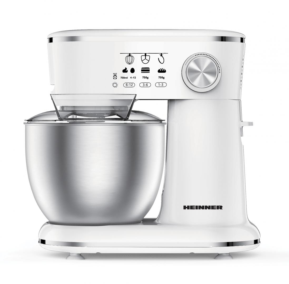 Heinner Resigilat - Mixer [RESIGILAT] Mixer Planetar Heinner HPM-1000WHCH | 1000W, Bol Inox 5L, 10 Viteze, Alb