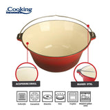 Heinner Vase de gatit Ceaun Din Fonta Emailata Heinner HR-ZVC-16CE | 16L, 41cm, Cooking