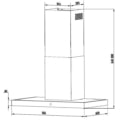 [RESIGILAT] Hota decorativa Heinner HDCH-F4560TIX | 60cm, 523.2m3/h, Control Touch, LED