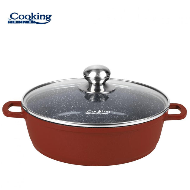Heinner Cratita Cratita Heinner HR-JLG-J28JCR | 28cm, 4.1L, Aluminiu Turnat, Capac Inclus