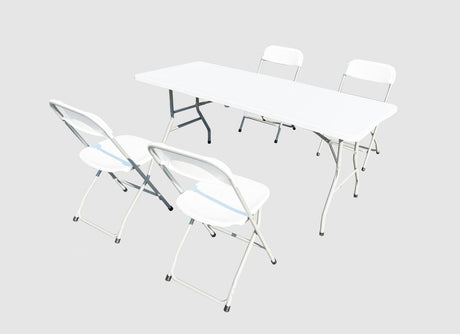 Heinner Set tenis de masa Set Masa Cu 4 Scaune Heinner DMSP001 | Plastic, Pliabile, Portabil