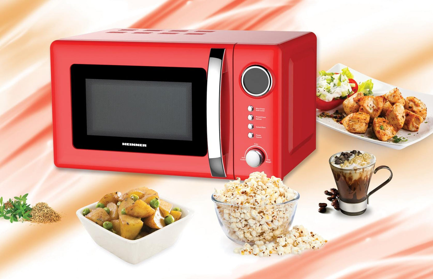 Heinner Cuptor microunde Cuptor Cu Microunde Heinner HMW-20GRD | 20L, 700W, Grill