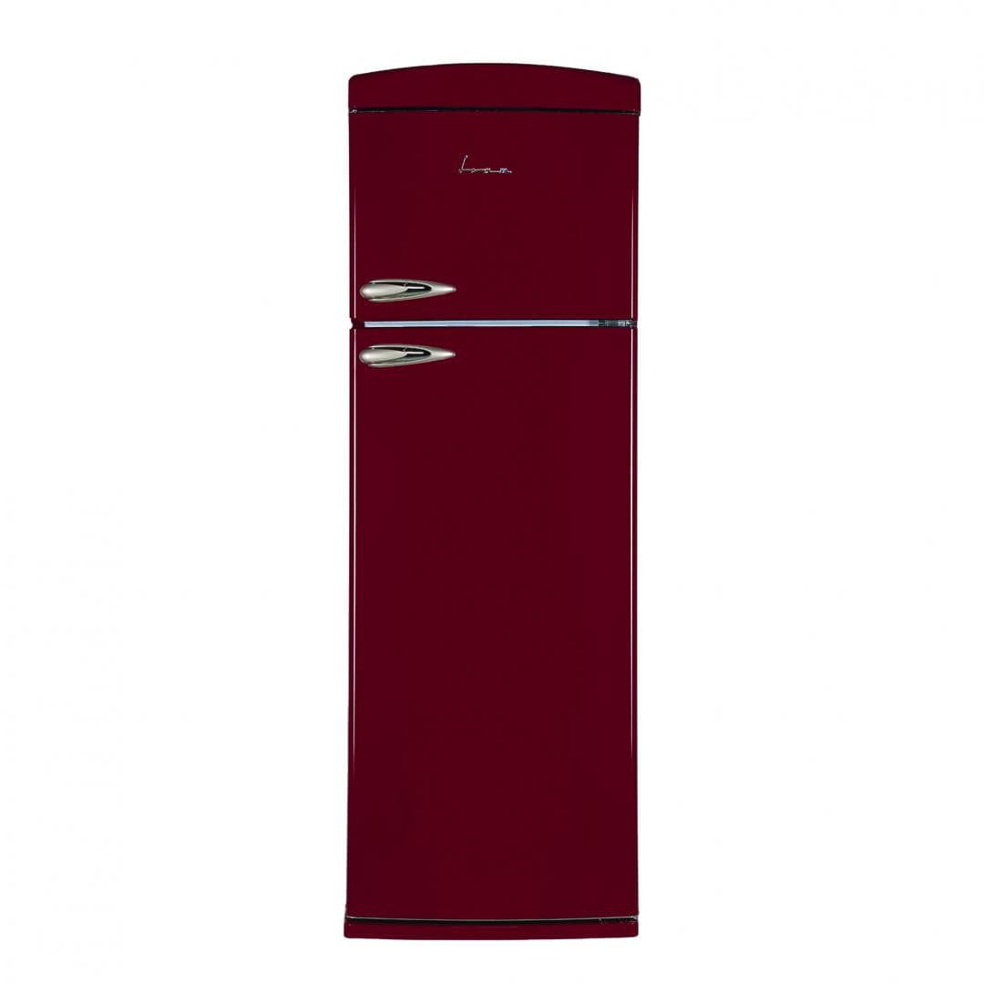Fram Frigider [RESIGILAT] Frigider cu 2 usi Fram FDD-VRR311BDF+ | 311L, Clasa F, LED, Burgundy, 60.5x63.5x179.4cm