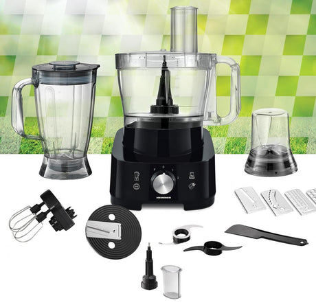 Heinner Robot de bucatarie Robot de Bucatarie Heinner HFP-1000BK | 1000W, Bol 5L, 6 Viteze, Negru