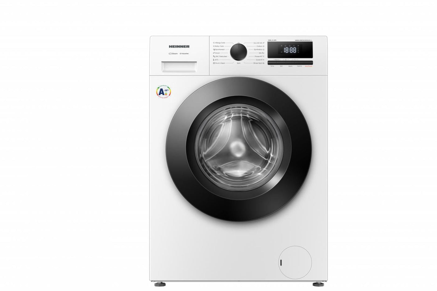 Heinner Masina de spalat rufe Masina de spalat rufe Heinner HWM-HME1014IVA10+++ | 10kg, 1400RPM, Clasa A, Inverter, Alb, 59.5x58x84.5cm