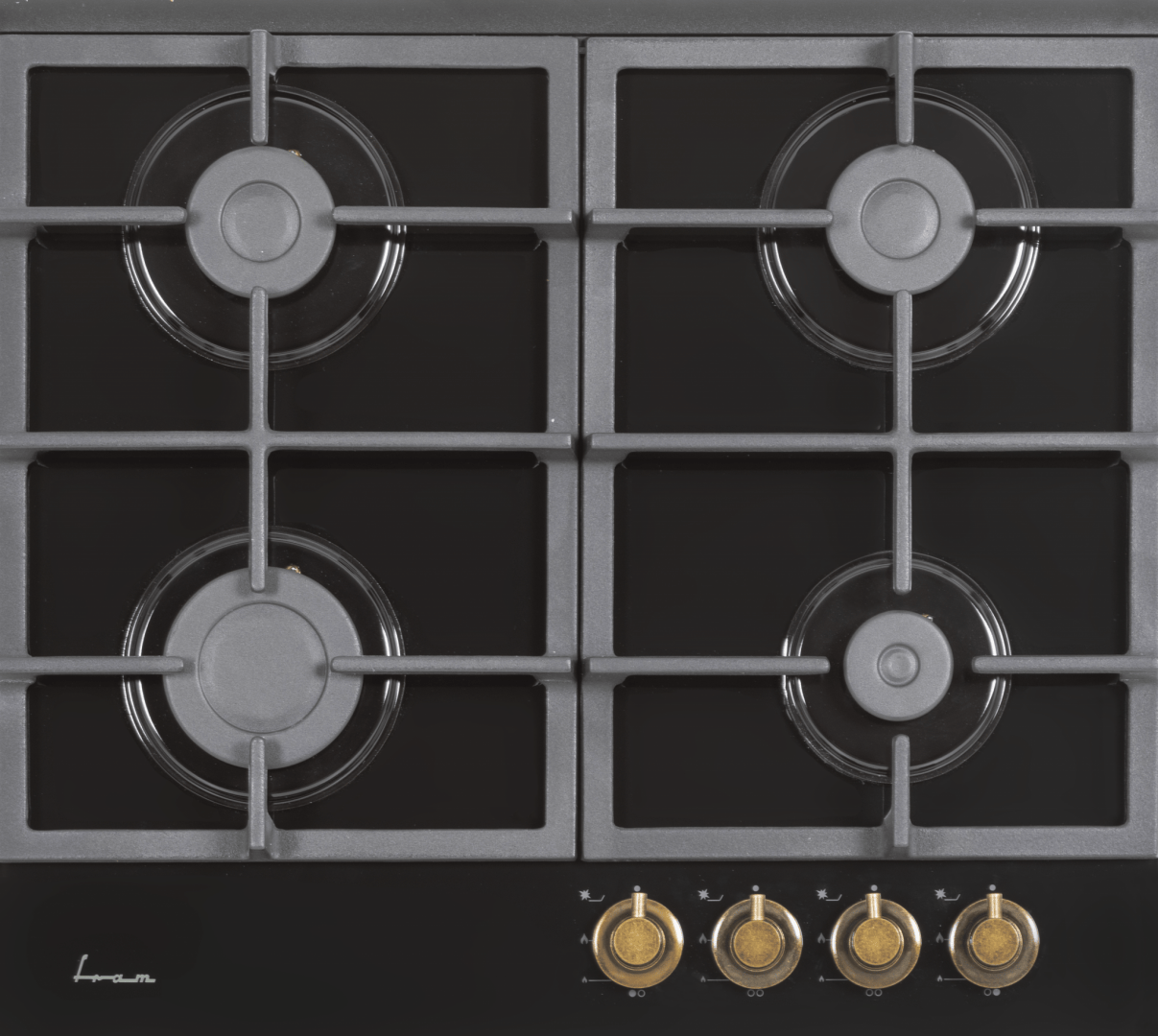 Fram Plita incorporabila Plita Incorporabila Fram FBH-S4IWF-GRBK | 4 Arzatoare, Gratar Fonta, Aprindere Electrica, Sticla Neagra, 59x52x10.85cm