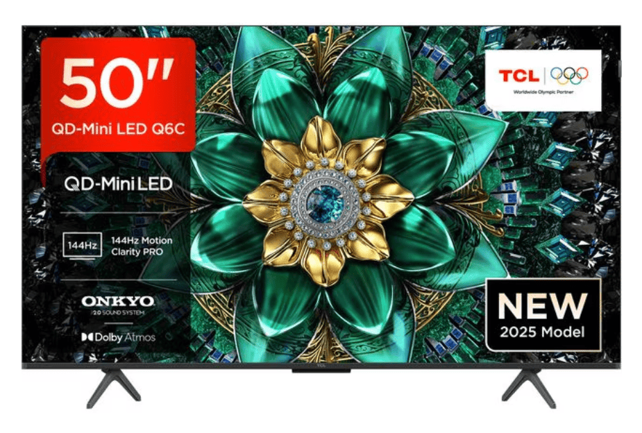 TCL Televizor TCL Mini LED 50Q6C, 126 cm, Smart Google TV, 4K Ultra HD, (Model 2025)