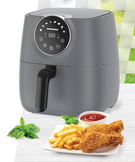 Heinner Air Fryer Friteuza cu aer cald Heinner HAF-B6GREY1700 | 6L, 1700W, SmartFry, Gri