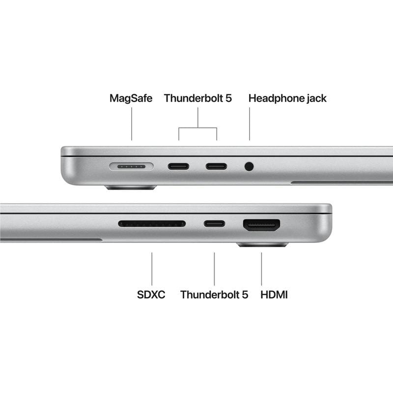APPLE MacBook Pro 14.2"/Apple M5 Pro (CPU 18-core, GPU 20-core, Neural Engine 16-core)/64GB/2TB - Silver - INT KB (No Adapter) - 2026 (CTO  from MGDP4RO/A)