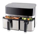 Heinner Air Fryer Air Fryer Heinner HAF-H9DB17BKS | Dubla, 9L, 2400W, 8 Programe, Negru