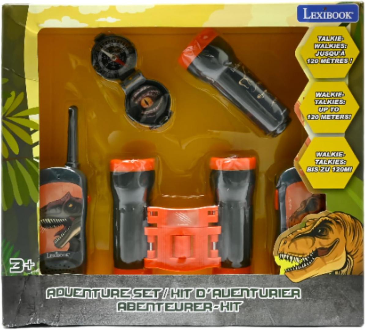 Set cu Stații Emisie-recepție, Dinozauri — Lexibook