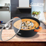 Heinner Oala Oala Heinner HR-SCO-A0336A | 36cm, 13.5L, Aluminiu Turnat, Dark Line