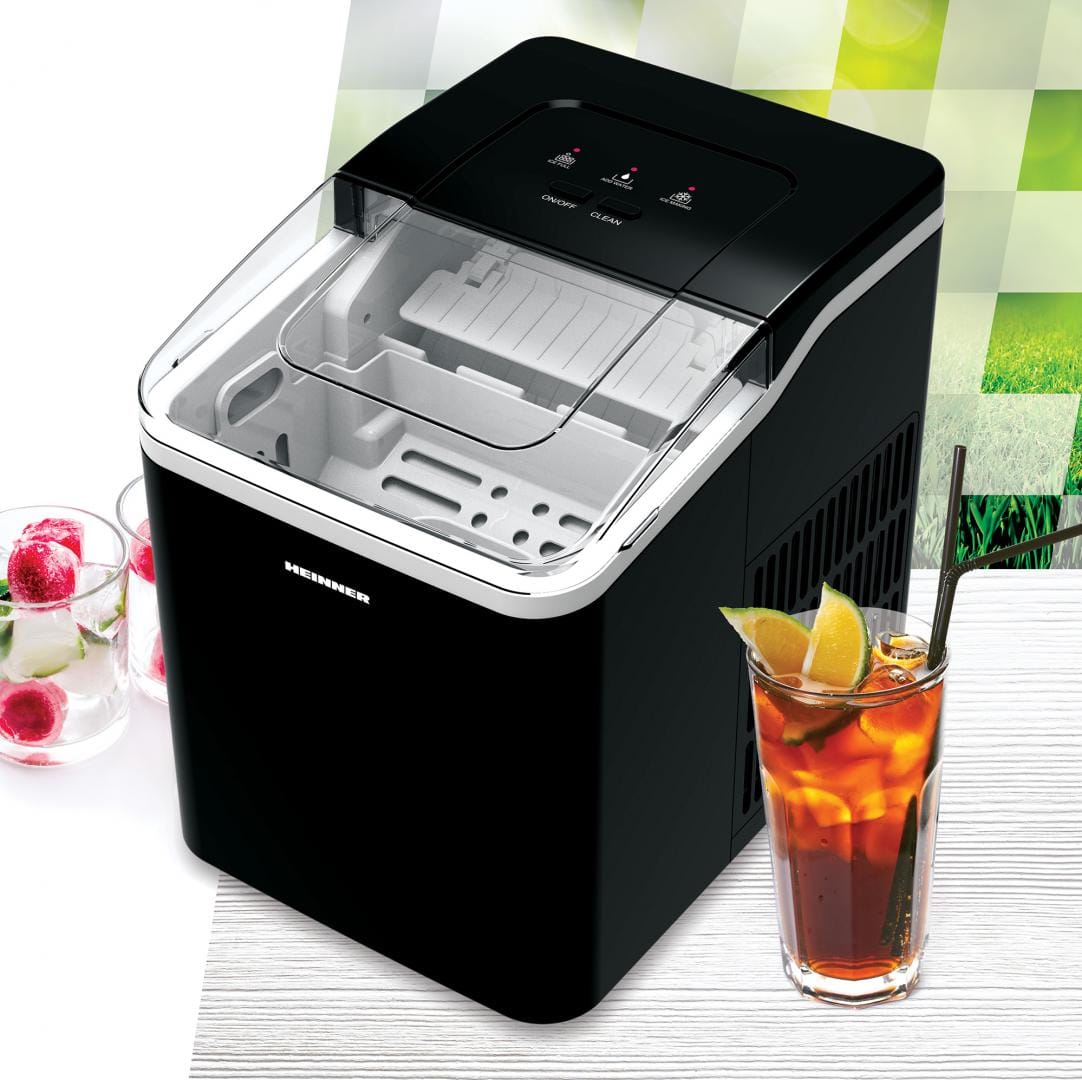 Heinner Masina de gheata Masina de Gheata Heinner HIM-120BK | 12kg/24h, Cuburi 3 Dimensiuni, Negru