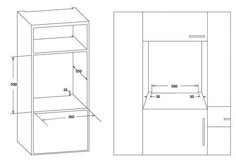 Heinner Cuptor incorporabil Cuptor Incorporabil Heinner HBO-S567LDTGC-IX | 56L, 7 Functii, Grill, Inox, 59.5x56.5x59.5cm