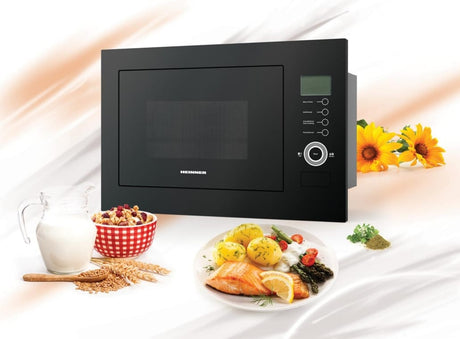 Heinner Resigilat - Cuptor microunde [RESIGILAT] Cuptor Microunde Incorporabil Heinner HMW-25BIGBK | 25L, 900W, Grill, Negru