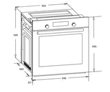 Heinner Cuptor incorporabil Cuptor Incorporabil Heinner HBO-S624LTG-IX | 62L, 8 Functii, Grill, Inox, 59.5x56.5x59.5cm