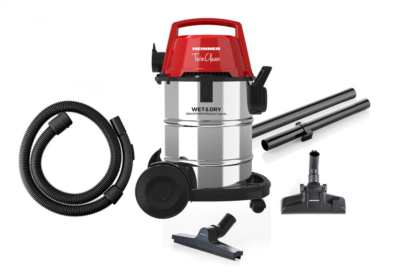 Heinner Aspirator Aspirator Heinner HVC-MWD1400RD | 1400W, Multifunctional, Rosu