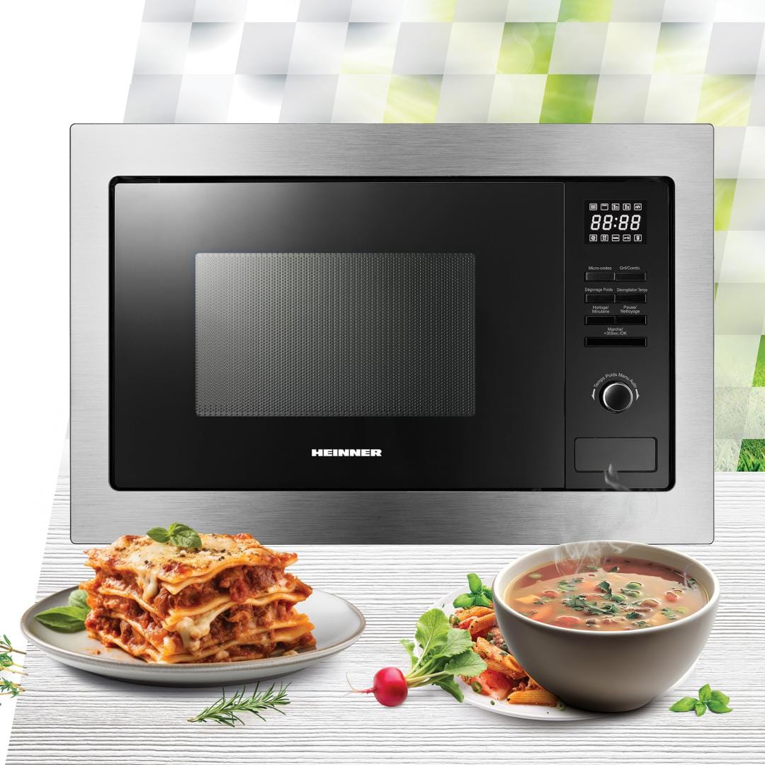 Heinner Cuptor microunde Cuptor Cu Microunde Heinner HMW-MDBI25GDIX | 25L, 900W, Grill, Digital, Inox