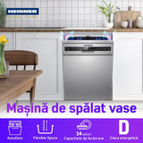 Heinner Masina de spalat vase Masina de spalat vase Heinner HDW-FSM60714AXD+++ | 14 seturi, 60cm, A+++, 7 programe, 60x60x85cm