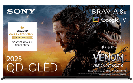 Sony Televizor Sony BRAVIA 8M2 OLED 65XR8M2, 164 cm, Smart Google TV, 4K Ultra HD, 100 Hz, Clasa F