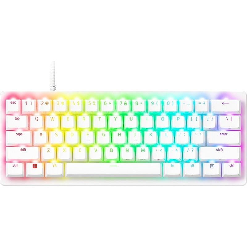 RAZER Tastatura Razer Huntsman V3 Pro Mini, swtich Razer™ Analog Optical Switch Gen-2, iluminare Razer Chroma RGB, US layout, alb