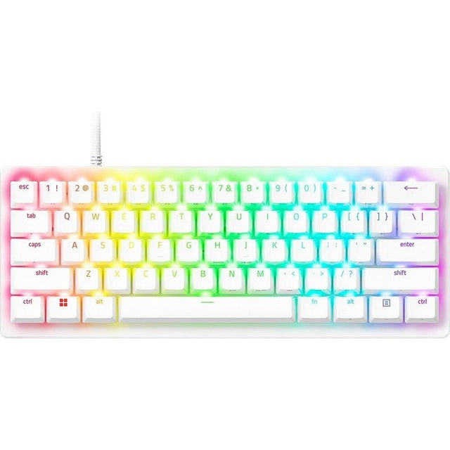 RAZER Tastatura Razer Huntsman V3 Pro Mini, swtich Razer™ Analog Optical Switch Gen-2, iluminare Razer Chroma RGB, US layout, alb