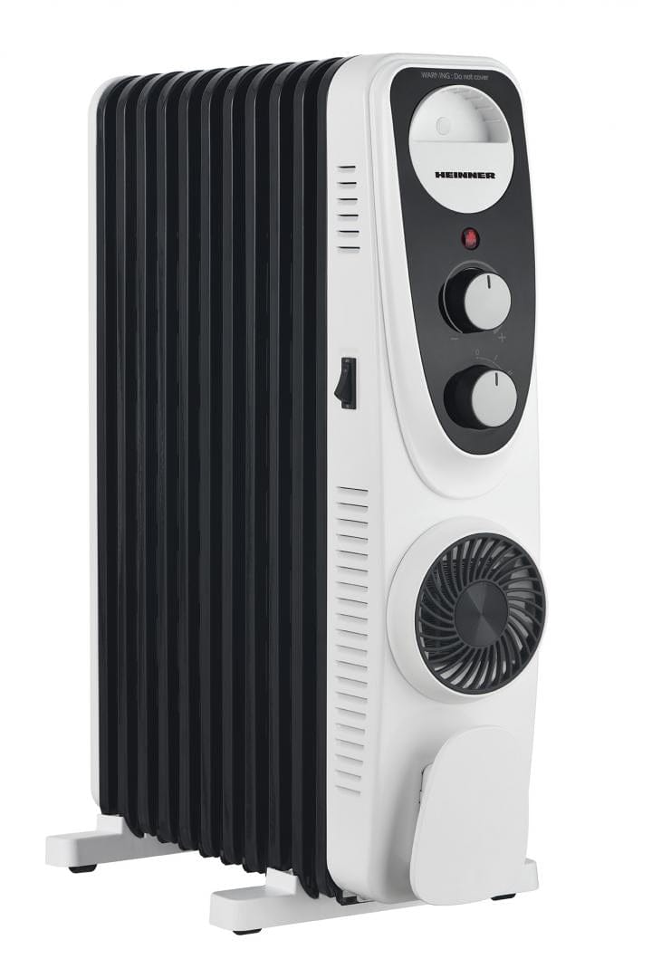 Heinner Calorifer cu ulei Calorifer Cu Ulei Heinner HOH-MVT11WH-BK | 11 Elementi, 2500W, Termostat Reglabil