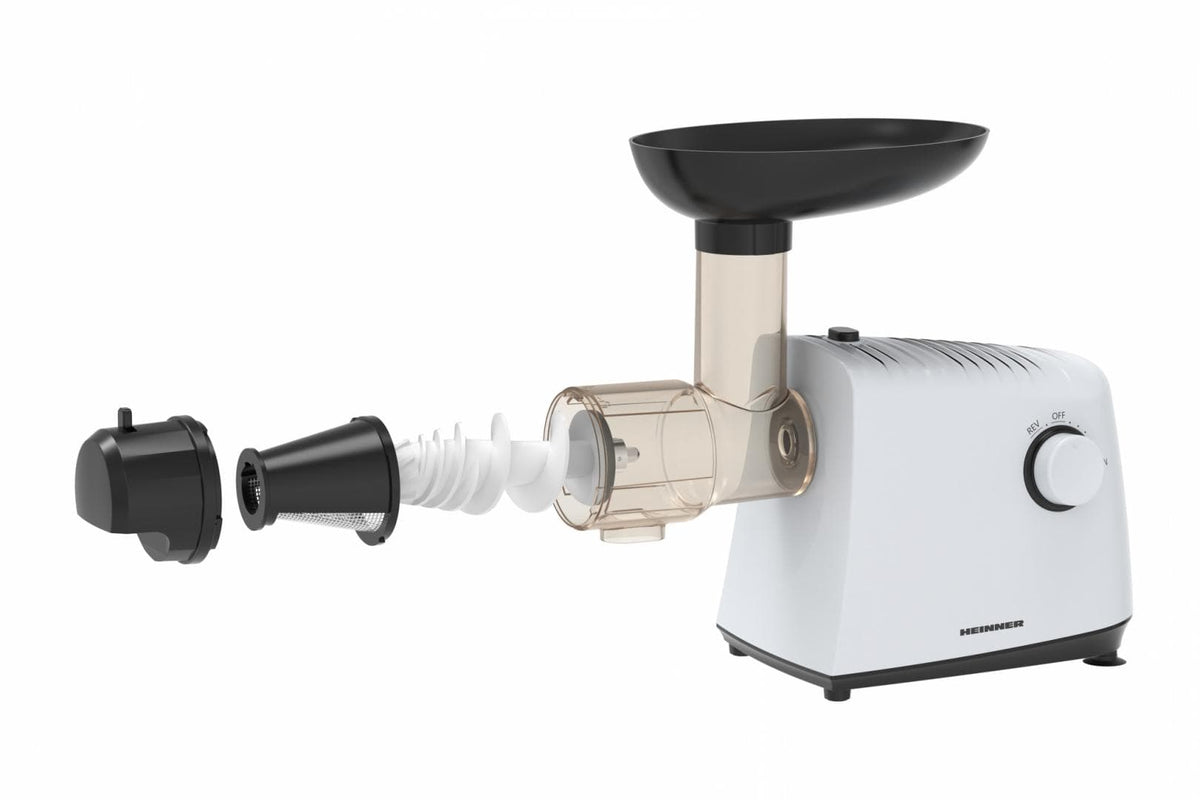 Heinner Resigilat - Storcator de fructe [RESIGILAT] Masina de Pasat Rosii Heinner HTG-LK13WH | 1340W, 34kg/h, Reverse, Alb