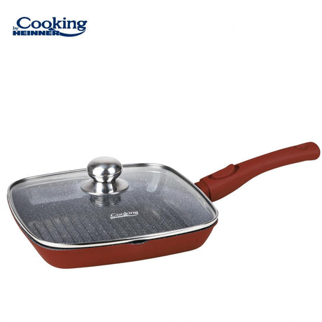 Heinner Tigaie Tigaie Grill Heinner HR-JLG-A28G | 28cm, Aluminiu, Cu Capac, Calabria