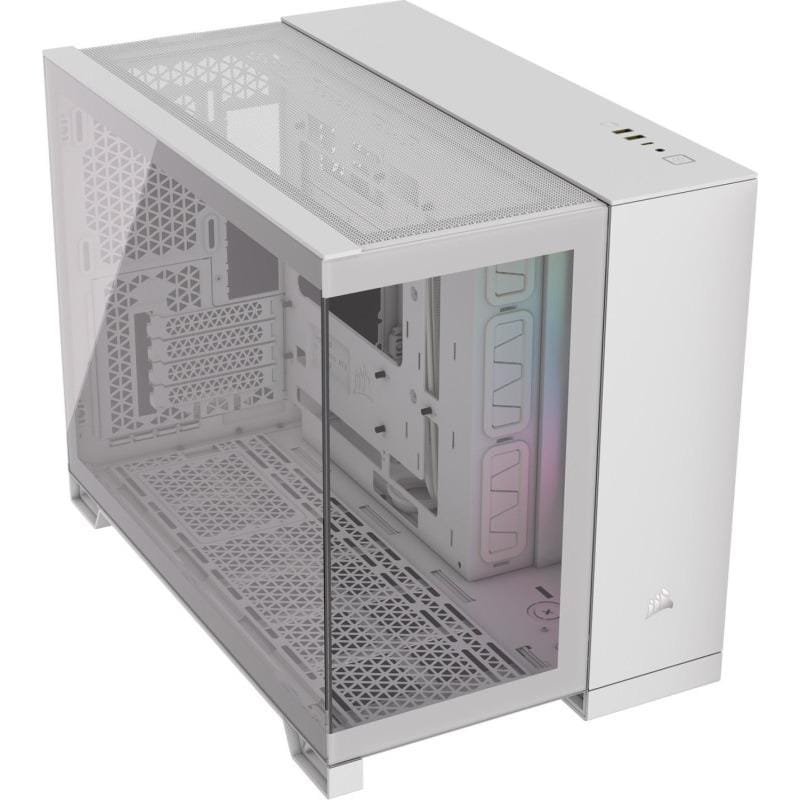 Corsair Carcasa PC Carcasa CORSAIR iCUE LINK 2500X CC-9011268-WW | Micro ATX, Dual Chamber, RGB, Alb