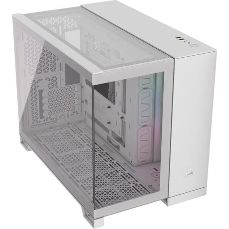 Corsair Carcasa PC Carcasa CORSAIR iCUE LINK 2500X CC-9011268-WW | Micro ATX, Dual Chamber, RGB, Alb