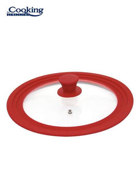 Heinner Capac oala Capac Oala Heinner HR-AER-22D26R | 22/24/26 cm, Sticla, Silicon, Rosu
