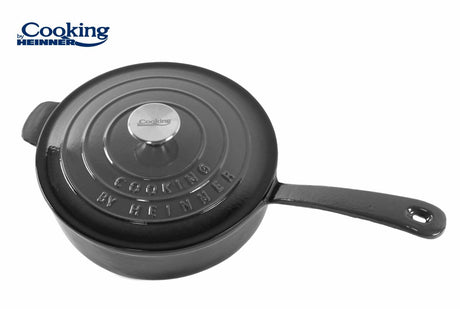 Heinner Tigaie Tigaie Adanca Heinner HR-ZVC-TA24 | Fonta Emailata, 24cm, 2.5L, Capac
