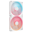 Corsair Ventilatoare carcasa Ventilatoare Carcasa Corsair iCUE LINK LX140 REVERSE CO-9051056-WW | 2x140mm, RGB, ALB