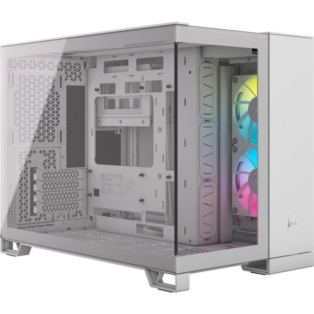 Corsair Carcasa PC Carcasa CORSAIR iCUE LINK 2500X CC-9011268-WW | Micro ATX, Dual Chamber, RGB, Alb