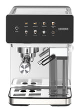 [RESIGILAT] Espressor Manual Heinner HEM-LK20DMLK | 20 Bar, 1.2L, Display Digital, Inox