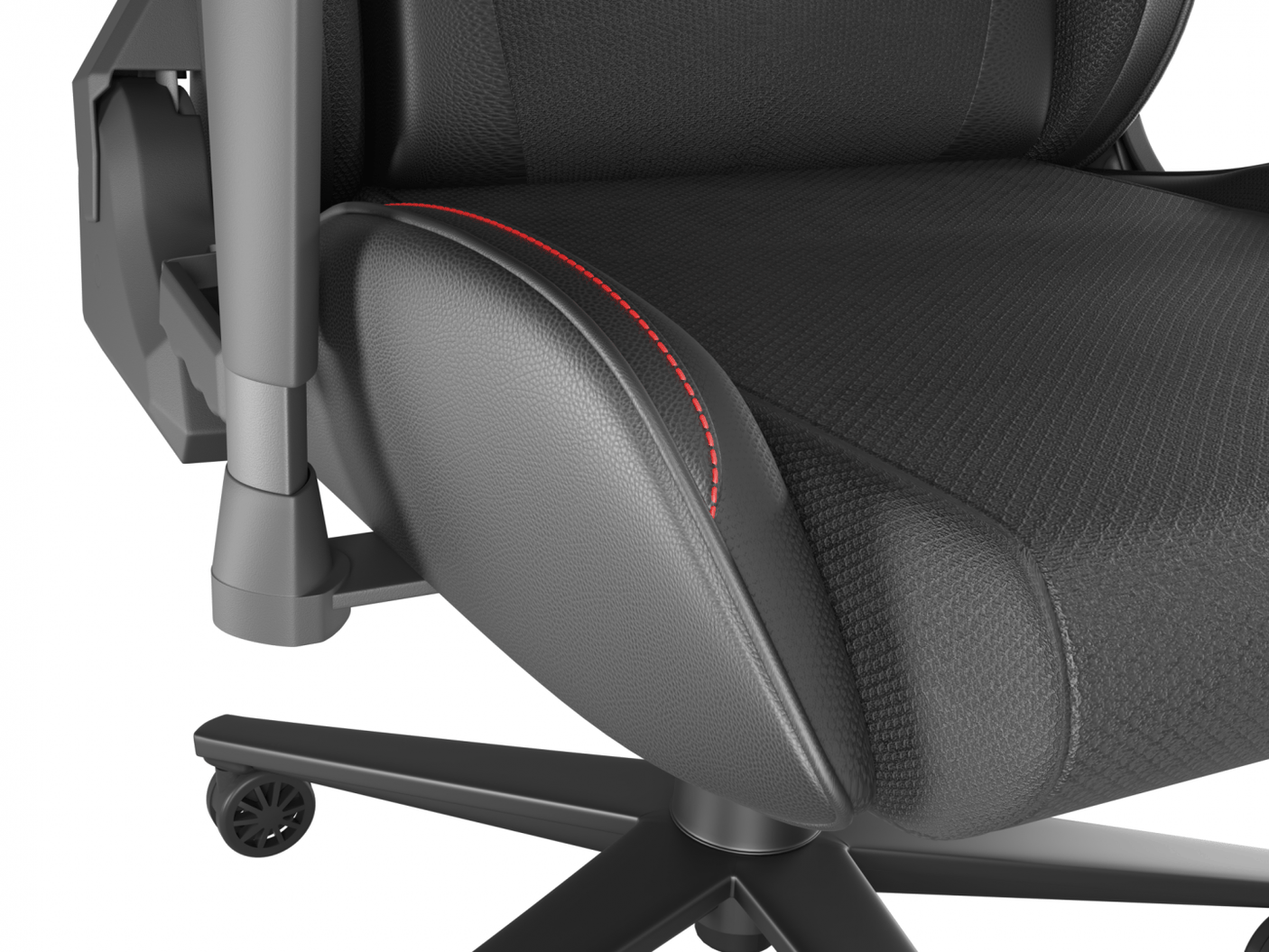 GENESIS Scaun gaming Genesis Nitro 550 G2, material Synthetic PU + Textil, reglabil pe inaltime, greutate maxima suportata 150 kg, inaltime scaun reglabil 46.5 - 53.5 cm, spatar ajustabil 150°, dimensiuni rot