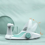 Scaun Baie Bebe cu Ghidon, Spatar Reglabil, Verde, U-grow