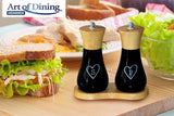 Heinner Set fasete Set Rasnite Heinner HR-JMW2X15 | Sare & Piper, 15cm, Suport Lemn