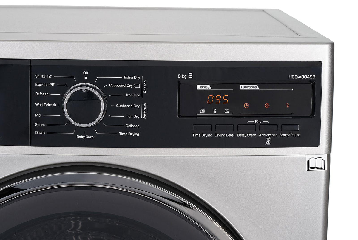 Heinner Uscator de rufe [RESIGILAT] Uscator de rufe Heinner HCD-V804SB | 8kg, Condensare, Clasa B, 15 Programe, 60.9x59.6x84.5cm, 59.6x60.9x84.5cm