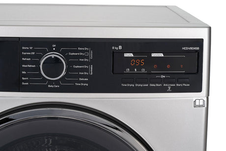 Heinner Uscator de rufe [RESIGILAT] Uscator de rufe Heinner HCD-V804SB | 8kg, Condensare, Clasa B, 15 Programe, 60.9x59.6x84.5cm, 59.6x60.9x84.5cm