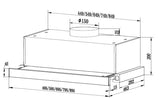 Heinner Hota telescopica Hota Telescopica Heinner HTCH-F400WH | 60cm, 400m3/h, Alb