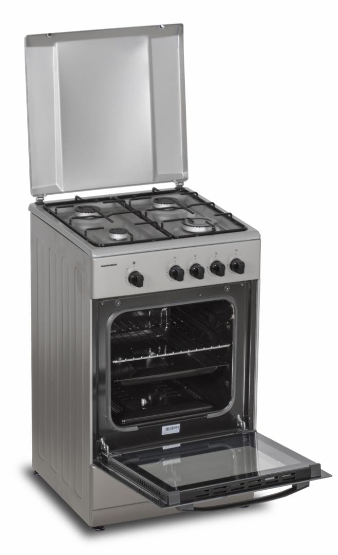 Heinner Aragaz Aragaz Gaz Heinner HFSC-SME50SL | 4 Arzatoare, 50cm, Inox, 49.8x50x85cm