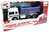 Vehicule cu Lumini, Sunete și Frictiune, Scara 1/14, 27.5CM, Basculanta Mov — Cevodle