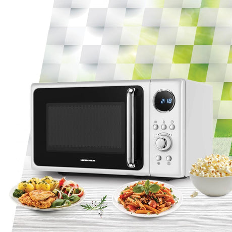 Heinner Cuptor microunde [RESIGILAT] Cuptor Cu Microunde Heinner HMW-MD20DRWH | 20L, 800W, Control Digital, 5 Trepte