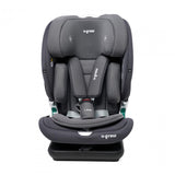 Scaun Auto I-size U-grow Goldfix Plus, Isofix, 76-150 Cm (9-36 Kg), Boxa Bluetooth, Gri